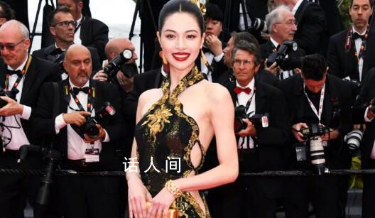 鐘楚曦戛納紅毯東方美人 東方韻味備受好評