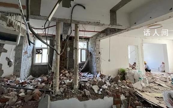 社區回應一層6戶墻面被砸穿 已無法區分每一戶的實際房屋結構