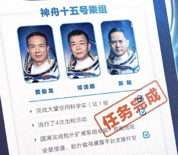 神十五乘組平安抵京 神舟十五號載人飛行任務(wù)取得圓滿成功