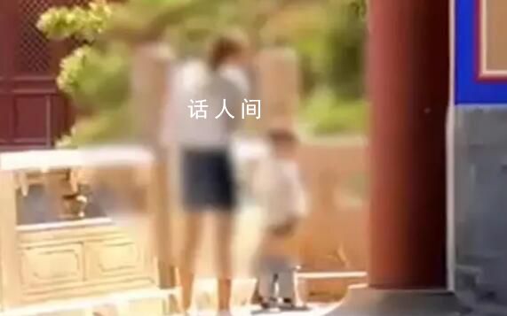故宮回應家長帶娃隨地小便 該視頻引發大量網友討論