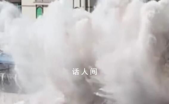 臺風卡努逼近浙江 打出五層高浪尖