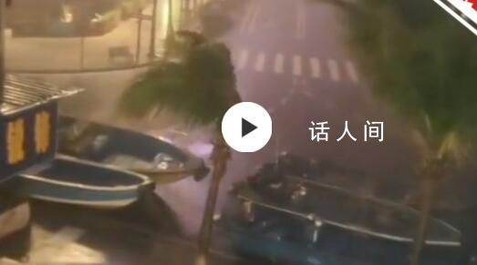 蘇拉登陸珠海 狂風呼嘯樹狂搖