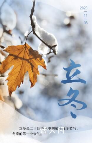 今天立冬 一起告別秋天迎接冬天吧