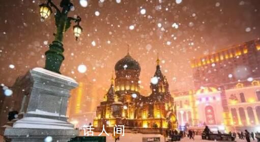 哈爾濱:大雪中的索菲亞教堂