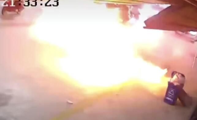 汕頭路面發生爆炸井蓋被炸飛 目前暫未接到人員傷亡情況