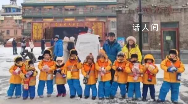 小砂糖橘在漠河邊防哨所唱起國歌 向邊防戰士敬禮