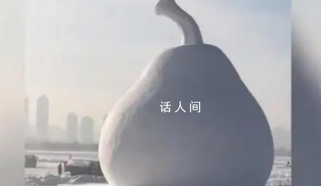 哈爾濱凍梨不光擺盤還雕出來(lái)了 這是掏心掏肺的待遇了