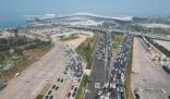海南自駕游車主的離島歸途 進港的車輛排起了長龍一眼望不到頭