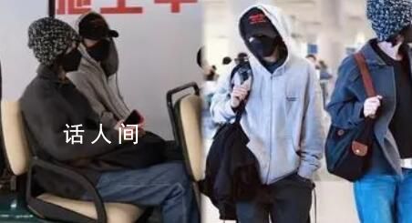 王菲謝霆鋒同框現身機場 并排走路穿搭超級般配